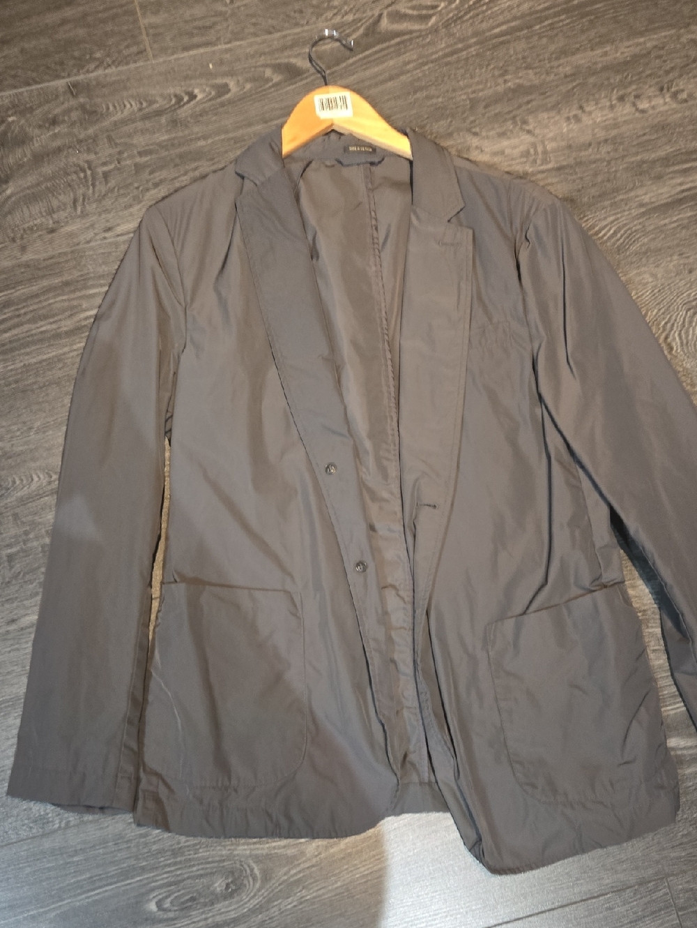 Massimo Dutti Men's Lightweight Gray Shirt Jacket